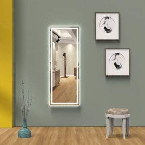 AURA 559×1600 mm pilna auguma LED spogulis ar atvirzītu priekšējo apgaismojumu