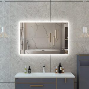 JUDI2 600×800 mm taisnstūra LED spogulis ar priekšējo apgaismojumu