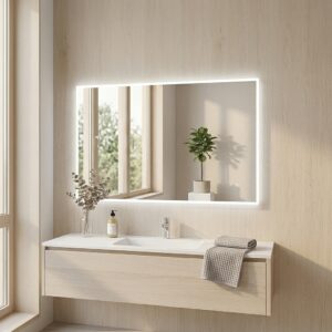 JUDI2 1600×800 mm taisnstūra LED spogulis ar priekšējo apgaismojumu